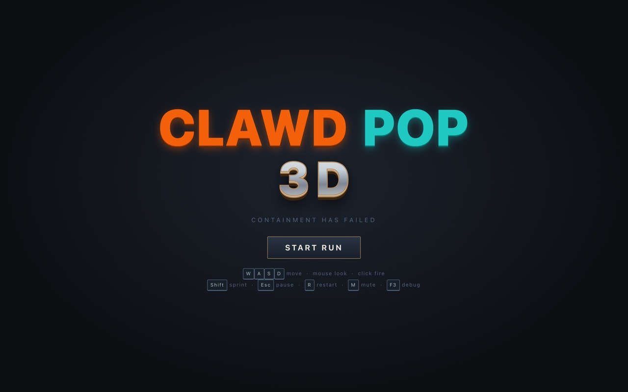 Clawd Pop 3D — screenshot
