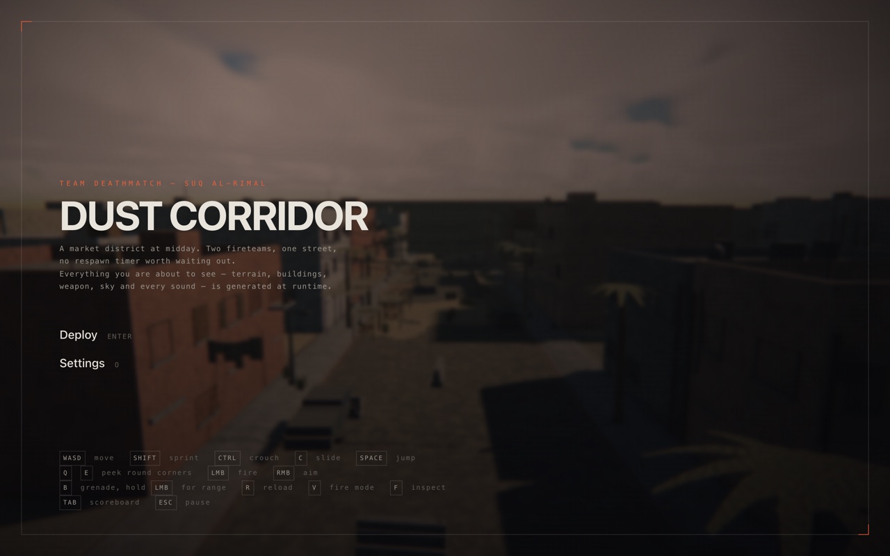 Dust Corridor — screenshot
