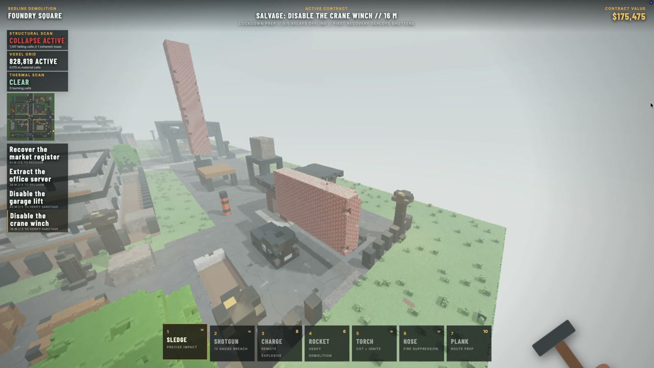 Redline Demolition, the voxel destruction game GPT-5.6 built