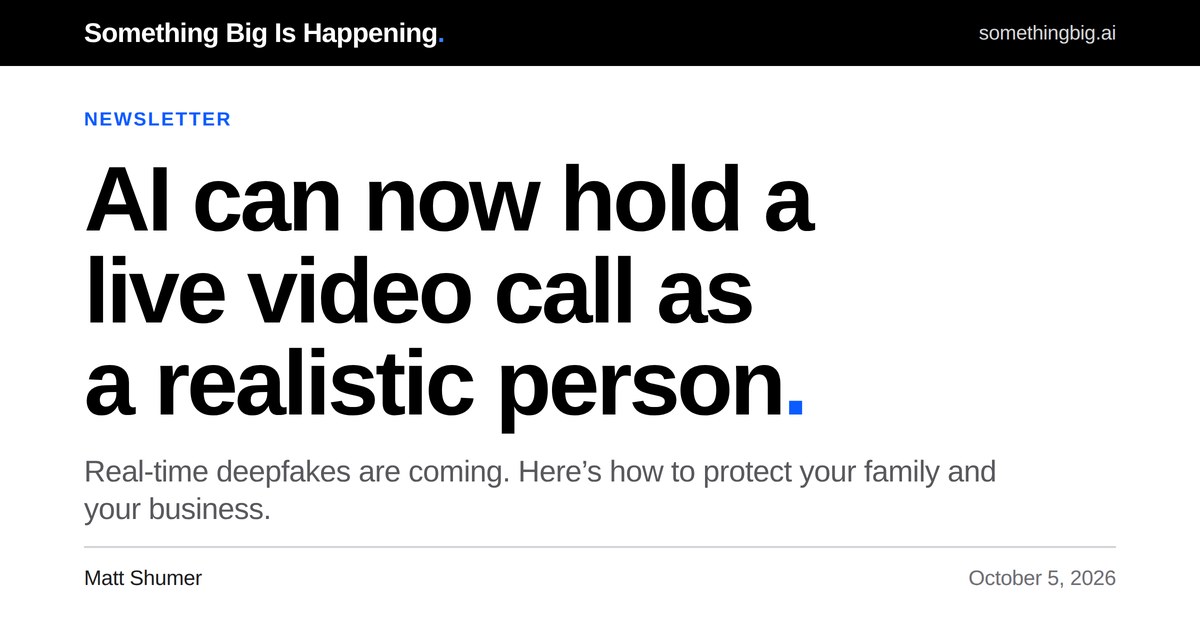 AI can now hold a live video call as a realistic person